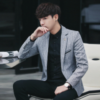 【秀衣记】秋装新款小西装男韩版修身单西服大码外套男