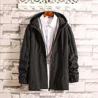 【秀衣记】春秋新款大码男风衣日系大码潮牌男风衣商务休闲风衣男