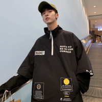 【秀衣记】2019秋季时尚男士套头外套国潮机能薄款夹克男