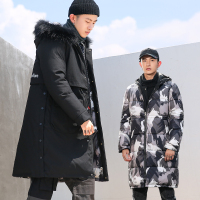 【秀衣记】2019年秋冬新款两面穿潮流休闲学生中长款棉衣