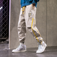 【COMEACROSS】2019国潮时尚ins休闲裤男大码潮牌宽松工装裤男