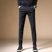 【COMEACROSS】2019年男秋冬新款日系休闲小脚裤男士修身长裤