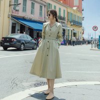 【秀衣记】大货已出好数据收腰风衣款连衣裙