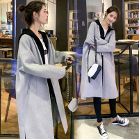 【秀衣记】2019年秋季时尚潮流舒适毛呢外套中长款优雅长袖