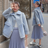 【秀衣记】毛呢外套时尚潮流舒适长袖2019年秋季宽松优雅气质