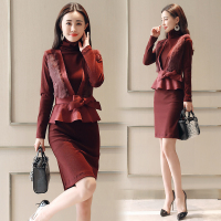 【COMEACROSS】法国小众连衣裙兔毛套enshiwa两件套春秋冬