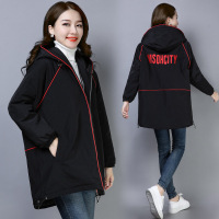 【COMEACROSS】女棉袄时尚拼接镶色刺绣加厚保暖棉衣2019年冬季常规拼接