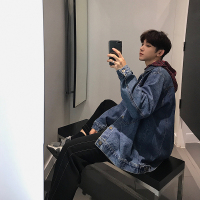 【秀衣记】春季推荐款！韩版牛仔夹克外套落肩