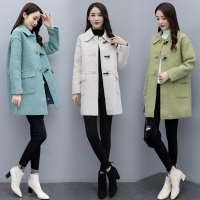 【COMEACROSS】2019冬装新款时尚皮毛一体毛呢外套