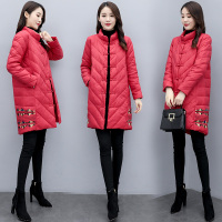 【COMEACROSS】2019冬装新款棉衣时尚中国风棉衣外套百搭刺绣名族风女装