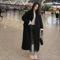 【秀衣记】毛呢外套时尚舒适保暖气质西装领2018年冬季长款修身