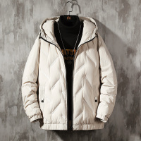 【COMEACROSS】日系冬装连帽羽绒服宽松保暖白鸭绒外套