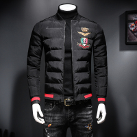 【COMEACROSS】冬季新款加厚蚕丝棉服刺绣保暖里衬加图案休闲棉衣