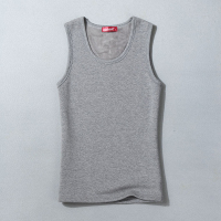 【COMEACROSS】冬季圆领正品加厚绒竹炭纤维保暖背心男紧身打底保暖内衣