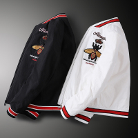 【COMEACROSS】冬季新款潮男个性棒球领保暖羽绒服白鸭绒外套