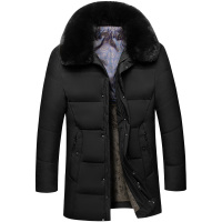 【COMEACROSS】2019新款中老年棉衣男中长款爸爸棉袄男装外套冬装