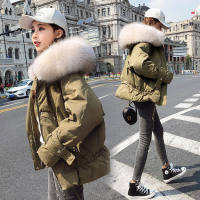 【秀衣记】优雅时尚羽绒服潮流舒适2019年冬季连帽休闲气质（配真毛领）