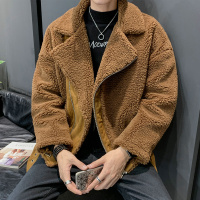 【秀衣记】2019冬季棉衣男士羊羔毛面料外套宽松棉袄潮牌