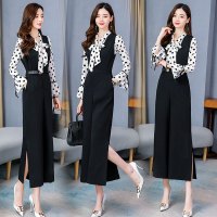 【COMEACROSS】优雅时尚套装套裙潮流中长款2020年春季长袖气质