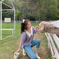 【秀衣记】2020夏装新款女娃娃领甜美微透小仙女上衣洋气小衫