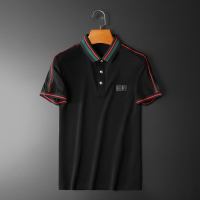 【COMEACROSS】2020新款夏装珠地丝光棉男士短袖POLO翻领T恤