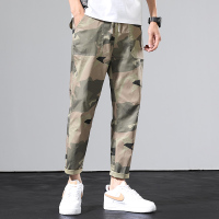 【秀衣记】2020薄款休闲裤迷彩军裤舒适修身小脚韩版