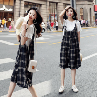 【秀衣记】套装/套裙2020年夏季圆领短袖印花韩版优雅时尚