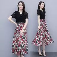 【COMEACROSS】显瘦气质淑女大方碎花潮流舒适宽松连衣裙2020年夏季