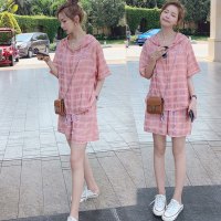 【秀衣记】套装女2020年夏季流行短袖两件套夏装