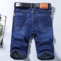 【COMEACROSS】夏季弹力男士牛仔裤男五分牛仔裤子男直筒马裤