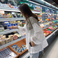 【秀衣记】oversize防晒衣女2020夏季新款宽松大码超博外套学生户外防晒服