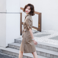 【外滩之韵】（6617）主推款大货已到全棉BBL格子舒适连衣裙