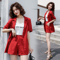 【外滩之韵】简约时尚潮流套装/套裙短袖2020年夏季休闲纯色优雅
