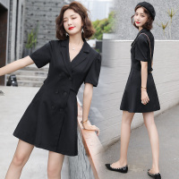 【外滩之韵】2020年夏季新款小香风紫色碎花连衣裙女法式复古森系超仙初恋