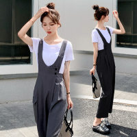 【HY&CO】背带裤女韩版宽松2020新款时尚今年流行减龄夏季气质薄款裤子欧货