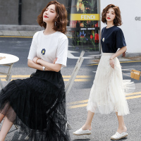 【外滩之韵】时尚优雅潮流圆领套装/套裙2020年夏季中长款气质