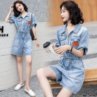 【外滩之韵】连体裤中腰短裤2020年夏季潮流舒适宽松修身