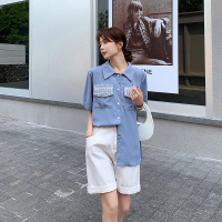 【HY&CO】2020新款港风套装复古chic轻熟风赫本可盐可甜短裤两件套