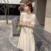【HY&CO】2020新款女蕾丝连衣裙可盐可甜温柔风裙子泫雅风ins超仙法式