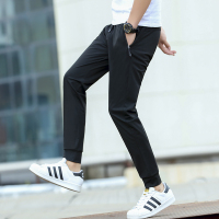 【外滩之韵】夏季新款优质正品冰丝裤高弹空调9分裤休闲宽松运动裤男