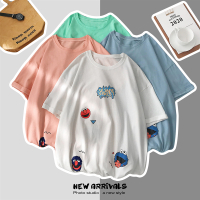 【HY&CO】时尚大码卡通学生短袖宽松休闲百搭潮情侣装男女装T恤衫