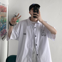 【HY&CO】夏装新款个性港风短袖衬衫几物