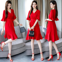 【铂瑟】连衣裙2020年夏季潮流舒适简约百搭个性配领带