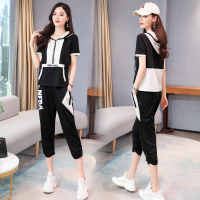 【铂瑟】优雅时尚潮流套装/套裙短袖2020年夏季宽松个性气质