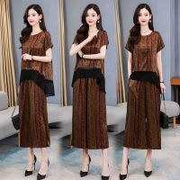 【铂瑟】潮流时尚套装/套裙舒适短袖2020年夏季圆领个性优雅