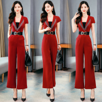 【铂瑟】2020年夏季阔腿裤气质减龄时尚连体裤现在送抹胸送腰带哦