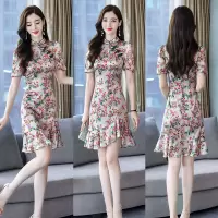 【铂瑟】连衣裙修身气质淑女短裙收腰美丽潮流舒适2020年夏季