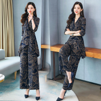 【铂瑟】休闲时尚气质百搭宽松套装/套裙通勤两件套优雅