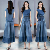 【铂瑟】时尚可爱修身长款减龄简单大方套装/套裙2020年夏季