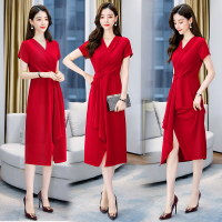 【铂瑟】连衣裙2020年夏季减龄显瘦收腰潮流韩版短袖